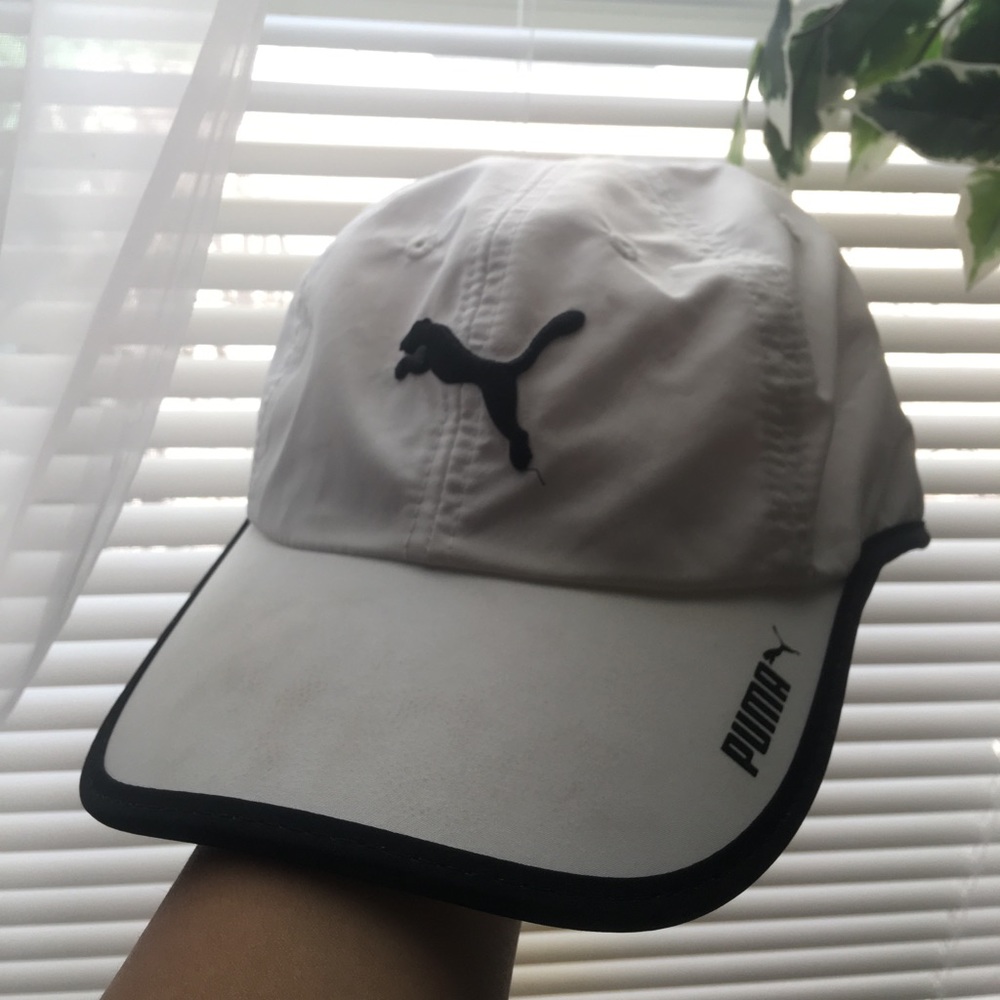 Puma white and black cap